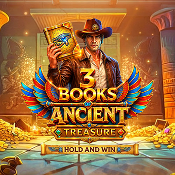3 Books Of Ancient Treasure Hold and Win
